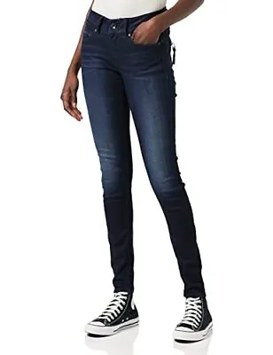 G-STAR RAW Women's Midge Cody Mid Skinny Jeans Blue (faded Blue D07144-5245-A88 • £71.95