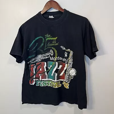 1992 The Monterey Jazz Festival Vintage T-shirt Single Stitch Large Music Band • $26.95