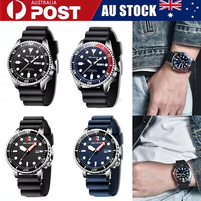 Men's Waterproof Sports Watches Date Calendar Quartz Digital Wrist Watch Gift • $32.17