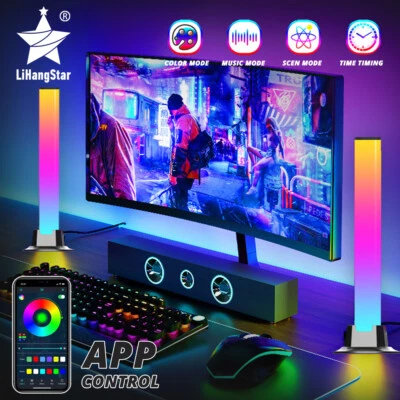 $54.99 • Buy Smart LED Light Bars Work With Alexa And Google Assistant Gaming Lights Decor
