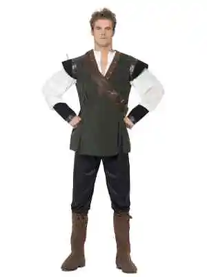 NEW Robin Hood Men's World Book Day Halloween Fantasy Fancy Dress Costume • £28.99