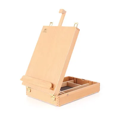 $33.39 • Buy Art Supply Artist Wood Tabletop Desk Sketch Box French Easel Painting Wooden New
