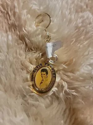 Elvis Presley Keychain New Spins Double Sided • $8.99