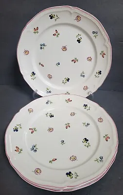 Villeroy & Boch Petite Fleur (3) Dinner Plates 10½  GUC • $98.54