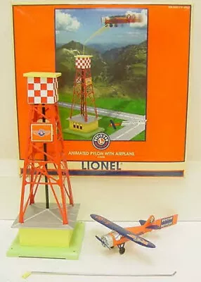 Lionel 6-32920 O Gauge Animated Pylon With Airplane LN/Box • $124.22