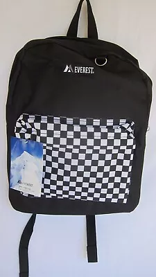 Everest Classic Color Block Backpack B/W Checker/Camouflage-Orange/Blue-Green • $12.96