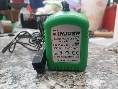 £25 • Buy Green Injusa Battery Charger Nr.606uk Input 230v 50hz 8.5w Output 6v 0.6a 3.6va