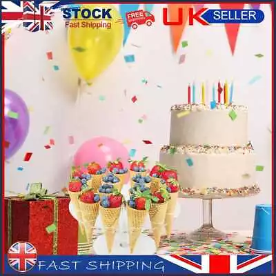£9.43 • Buy 16 Hole Transparent Ice Cream Stand Cake Cone Holder Wedding Buffet Food Display