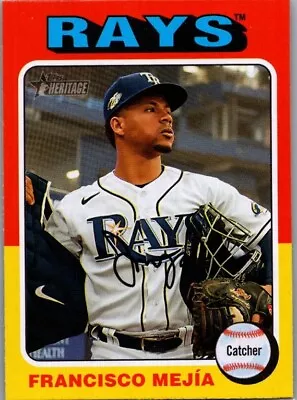 2024 Topps Heritage #40 Francisco Mejia SP - Tampa Bay Rays • $2.49