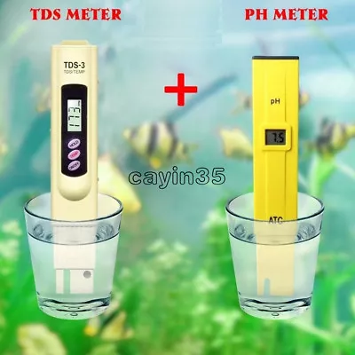 £5.11 • Buy TDS Tester+Digital Ph Meter Aquarium Pool Hydroponic Water Monitor 0-9999 PPM UK
