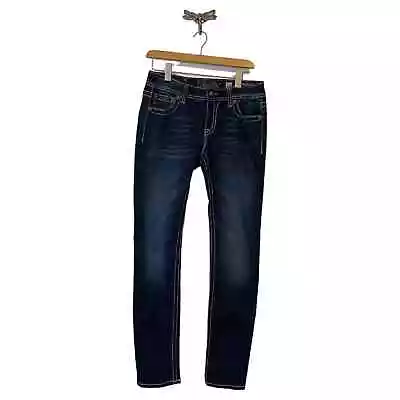 Miss Me Skinny Embellished Blue Jeans Women's Size 30 • $49