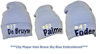 £9.99 • Buy Manchester City Player Hats De Bruyne ,Foden , Palmer Hashtag Gifts 