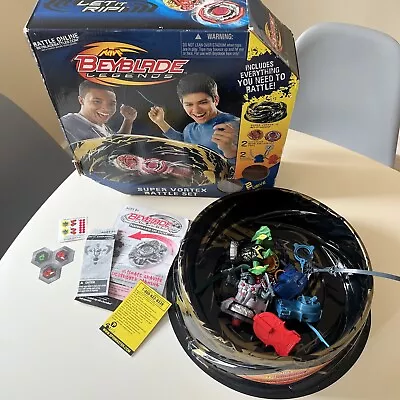£74.99 • Buy HASBRO RARE Beyblade Super Vortex Battle Set Legends Metal Fusion Masters+extras