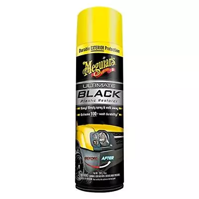 Meguiar's Ultimate Black Aerosol Plastic Restorer 10 Oz Plastic Restorer USA • $19.99