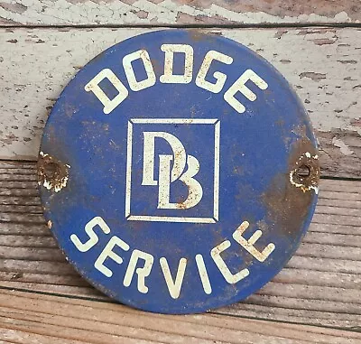 Vintage DB Dodge Brothers Service Porcelain Enamel Metal Dealer Sign • $0.99