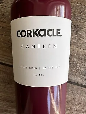 Burgundy Corkcicle Canteen. Brand New With Tags Never Used. 16 Oz • $14