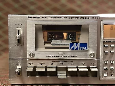 Vintage SHARP RT-4488 Stereo Cassette Deck Professionally Serviced • $395