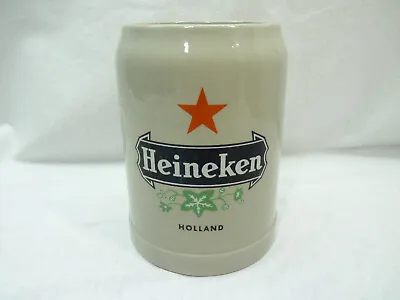 Heineken Holland CERAMIC STONEWARE BEER STEIN 500ml Made By GERZ Germany VGC • $24.95