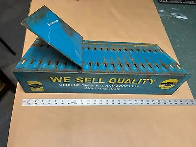 $449 • Buy Original GM Chevrolet Catalog Rack 40’s 50's 60's Dealer Parts Counter Sign Blue