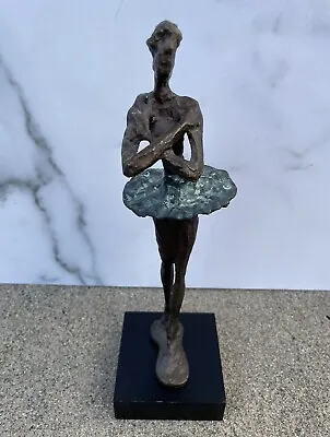 Alberto Giacometti Style Bronze Ballerina Sculpture Mid Century Brutalist • $50