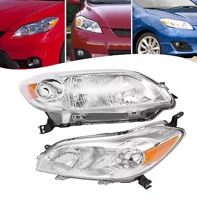 $137.75 • Buy For 2009-2014 Toyota Matrix Wagon Left+Right 1 Pair Halogen Headlights Headlamps