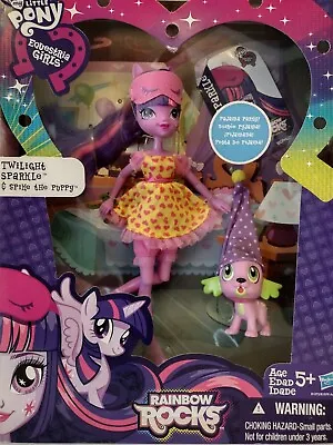 My Little Pony Equestria Girls Rainbox Rocks Twilight Sparkle & Spike The Puppy • $21.50