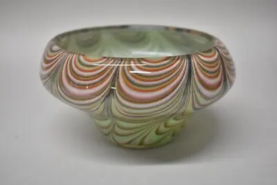 D. Labino Pulled Loop Art Glass Vase Signed And Dated 1972 • $795