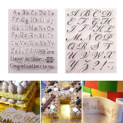 Alphabet Embosser Stamp Cake Decor Baking Bakeware Letters New Tools Nice Letter • £5.21