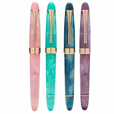 Kaigelu 356 Resin Fountain Pen Iridium EF/F/ M Nib Classic Writing Pen Gift • $26.80