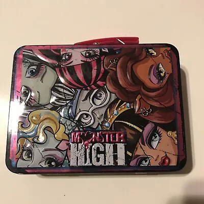 MONSTER HIGH MATTEL 2013 Faces Metal Tin Lunch Box   • $12.50