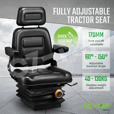 Forklift Tractor Seat Truck Forklift Excavator Suspension Chair Adjustable Seat • $299.49