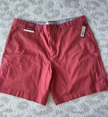 Men's Merona Flat Front Casual Shorts Size 38 Sunny Red NWT • $3.50