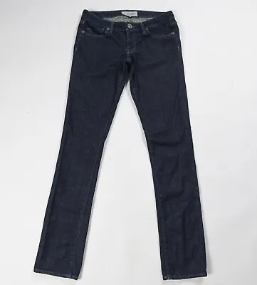 J & Company Dark Wash Blue Slim Fit Size 28 Low Rise Denim Jeans Ins 32  W 30  • $7.99