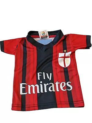 AC Milan ACM 1899 Football Soccer Jersey Menez 7 Toddler Fly Emirates Red Black • $9.95