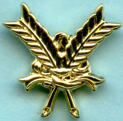 Masonic Tie Lapel Pin Badge - Gilt - Lodge SECRETARY Quills - 15 X 15 Mm • £4.35