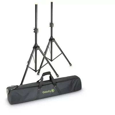 £135 • Buy Gravity SS52 12B SET 1 Set Of 2 Speaker Stands 35mm Pole PA Tops Tripod Bag Case