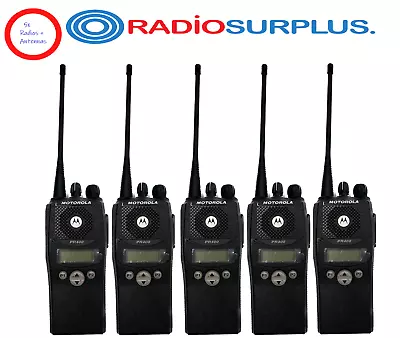 Motorola PR400 Limited Keypad UHF Radio AAH65RDF9AA3AN And PMAE4016 Antenna X5 • $675