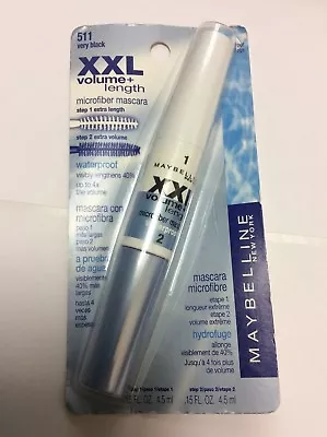 Maybelline Xxl Volume & Length Mascara ( Very Black ) Waterproof New. • $32.26