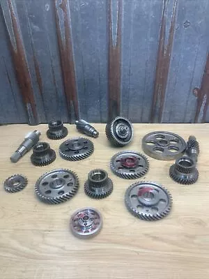 Lot Of 15 Industrial Machine Steampunk Gear Cog Robot Salvage Lamp Base￼ Hh • $49.99