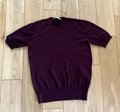 Zara M Maroon Top Short Sleeve • £3