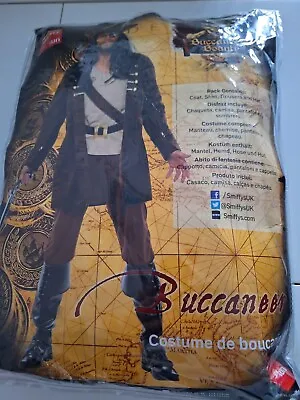 Buccaneer Pirate Men's Fancy Dress Costume - Large • £18.99