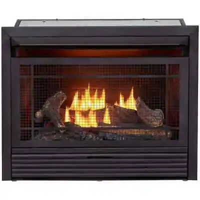 Duluth Forge Dual Fuel Ventless Fireplace Insert W/ Log Set Remote (1350-Sq-Ft) • $787.69