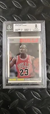 Michael Jordan 1987-88 Fleer Card #59 BGS 8 NM-MT 8.5 8 9 8 87 88 1988 • $575