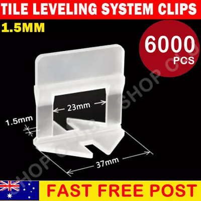 6000x Tile Leveling System Clips Levelling Spacer Tiling Tool Floor Wall OZ NEW • $19.95