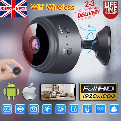 Full HD 1080P Mini IP Camera HD Micro Home Security Night Vision Motion Cam UK • £9.99
