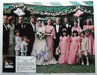 The Godfather Original Movie Lobby Card Signed By Caan & Shire ''Rare'' 1972 • $375