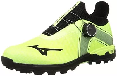 MIZUNO Golf Shoes WAVE HAZARD BOA WIDE 51GM2170 Lime X Black 25cm US8 • $127