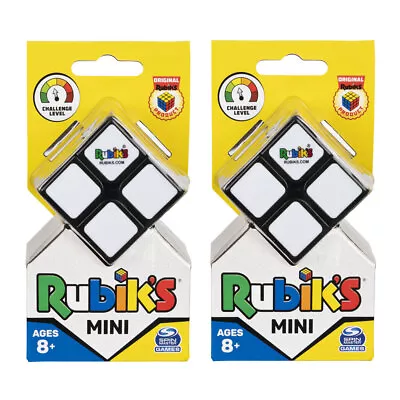 2x Spin Master Rubik's Mini Cube 2x2 Rubic Twist Solve/Brain Teaser Kids Toy 7+ • $35