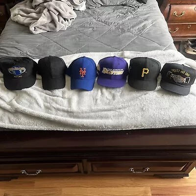 Vintage Hat Lot | Mets Lakers Pirates Etc. 6 Hats !! Mitchell & Ness New Era • $70