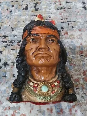 Vintage UNIVERSAL STATUARY CORP CHICAGO 1966 Native American Indian  • $39.99